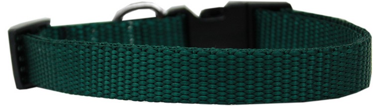 Plain Nylon Dog Collar XL Green